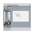 Office & Office Supplies | Universal UNV43234 72 in. x 48 in. Frameless Glass Marker Board - White Surface image number 4