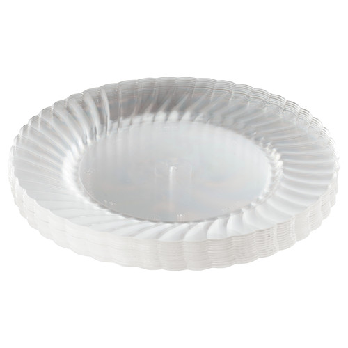 Just Launched | WNA RSCW91512 Classicware Plastic Plates, 9 in. Dia., Clear (12 Plates/Pack, 15 Packs/Carton) image number 0