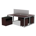 Office Desks & Workstations | Alera ALETT7230CM Reversible 71-1/2 in. x 29-1/2 in. Rectangular Laminate Table Top - Medium Cherry/Mahogany image number 2