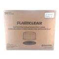 Food Trays, Containers, and Lids | Plastifar 18244 Bakery Containers, 9-in Cake Container, 11.2-in Diameter x 3.5-in h, Black/Clear, 50/Carton image number 3