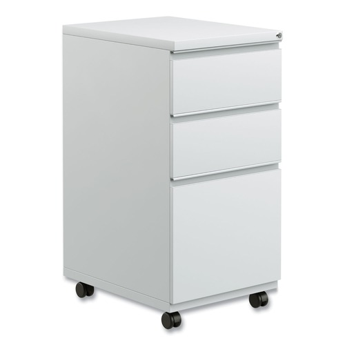  | Alera ALEPBBBFLG 3-Drawers Box/Box/File Legal/Letter Left/Right 14.96 in. x 19.29 in. x 27.75 in. Pedestal File Drawer with Full-Length Pull - Light Gray image number 0