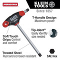 Hex Keys | Klein Tools JTH6E13 1/4 in. Journeyman T-Handle Hex Key (6 in.) image number 1