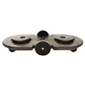 Dollies | Rubbermaid Commercial FG264600BLA 20.25 in. x 45 in. x 8 in. 300 lbs. Capacity 2-Container Tandem Dolly - Black image number 0