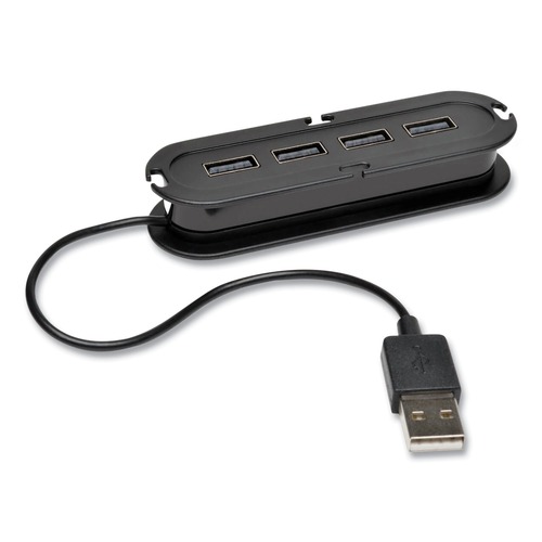 Office Jansan | Tripp Lite U222-004-R 4 Ports USB 2.0 Ultra-Mini Compact Hub with Power Adapter - Black image number 0