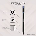 Pens | TOPS PEN12185 Assorted Point Sizes PENTONIC Stick Gel Pen - Assorted Ink Colors/Black Barrel (12/Pack) image number 1