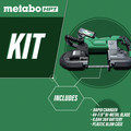 Band Saws | Metabo HPT CB3612DAM 36V MultiVolt Brushless Lithium-Ion Cordless Deep Cut Band Saw Kit (4 Ah) image number 1