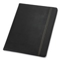 Office Jansan | Samsill 71220 Slimline Leather-Look/Faux Reptile Trim Writing Pad Padfolio - Black image number 1