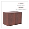  | Alera ALELS593020MC Open Office 29-1/2 in. x 19-1/8 in. x 22-7/8 in. Low Storage Cabinet Credenza - Cherry image number 8