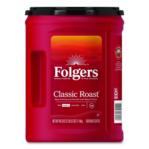 Bulk Savings Pricing 2 | Folgers 30419EA 40.3 oz. Canister Ground Coffee - Classic Roast image number 0