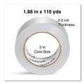Office Jansan | Universal UNV73000 Quiet Acrylic 1.88 in. x 3 in. x 110 yds. Box Sealing Tape - Clear (6/Pack) image number 3