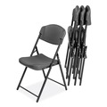 Office Chairs | Iceberg 64037 Rough n Ready 18 in. Seat Height Commercial Folding Chair Supports Up to 350 lb - Charcoal Seat/Back/Charcoal Base (4/Pack) image number 0