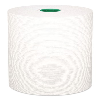 Kleenex 25630 7.5 in. x 700 ft. 1-Ply Hard Roll Paper Towels with Premium Absorbency Pockets - White/Green Core (6-Rolls/Carton)