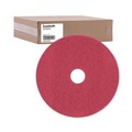 Office Jansan | Boardwalk BWK4020RED 20 in. Diameter Buffing Floor Pads - Red (5/Carton) image number 0