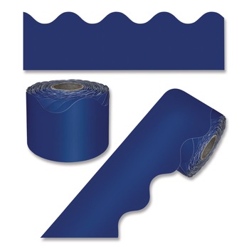 Carson-Dellosa 2.25 in. x 65 ft. Rolled Scalloped Border - Navy