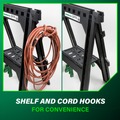 Bases and Stands | Metabo HPT 115445M 27 In. Plastic Sawhorse (2-Pack) image number 5