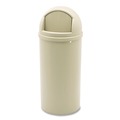 Trash & Waste Bins | Rubbermaid Commercial FG816088BEIG 15 gal. Marshal Classic Plastic Container - Beige image number 0