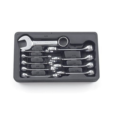  | GearWrench 81905 10-Piece SAE Stubby Combination Wrench Set image number 0