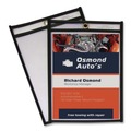 Office Jansan | C-Line 46114 75 Sheets 11 in. x 14 in. Stitched Both Sides Shop Ticket Holders - Clear (25/Box) image number 2