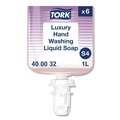 Hand Soaps | Tork 400032 1L Refill Soft Rose Scent Luxury Liquid Soap (6/Carton) image number 1