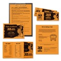 Office Jansan | Astrobrights 22651 8.5 in. x 11 in. 24 lbs. Bond Weight Color Paper - Cosmic Orange (500/Ream) image number 3