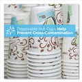 Labor Day Sale! Save $30 off $199! | Dixie 5338CD PerfecTouch 8 oz. Paper Hot Cups - Coffee Haze Design (50/Sleeve, 20 Sleeves/Carton) image number 5