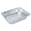 Labor Day Sale! Save $30 off $199! | Handi-Foil 205930 4.56 in. x 5.56 in. x 1.63 in. 1 lbs. cap. Aluminum Oblong Container - Silver (1000/Carton) image number 1
