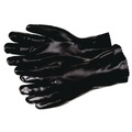 Work Gloves | MCR Safety 6524SJ Double-Dipped PVC Gloves - Large Black (1-Dozen) image number 1