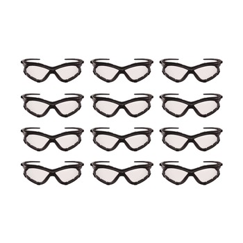 Ansell 65335 V30 Nemesi Foam Safety Glasses - Black Nylon Frame/Clear Polycarbonate Lens (12/Carton)