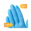 Work Gloves | Ansell 54188 4 mil Thick 9.5 in. Long Powder-Free G10 Comfort Plus Blue Nitrile Gloves - Large, Light Blue (100/Box, 10 Boxes/Carton) image number 6