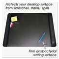 Office Jansan | Artistic 4138-4-1 24 in. x 19 in. Executive Desk Pad with Antimicrobial Protection - Black image number 1