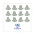 Cleaning & Janitorial Supplies | Boardwalk BWK2024CCT #24 Cut-End Cotton Wet Mop Head - White (12/Carton) image number 7