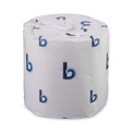Toilet Paper | Boardwalk B6145 4 in. x 3 in. 2-Ply Septic Safe Toilet Tissue - White (500 Sheets/Roll, 96 Rolls/Carton) image number 0