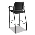 Office Chairs | HON HICS7.F.E.IM.CU10.T Ignition 300 lbs. Capacity Fixed Arm 4-Way Stretch Mesh Back Cafe Height Stool - Black image number 6