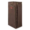 Office Jansan | Rubbermaid Commercial 1966885 17 in. x 33 in. 25-Gallon Zippered Vinyl Cleaning Cart Bag - Brown image number 1