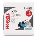 Cleaning & Janitorial Supplies | WypAll 41200 X70 1/4-Fold 12-1/2 in. x 12 in. Cloths - White (76/Pack 12 Packs/Carton) image number 0