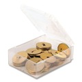 Office Jansan | ACCO A7071511 1.25 in. Diameter No. 2 Washers for Two-Prong Fasteners - Brass (100/Box) image number 2