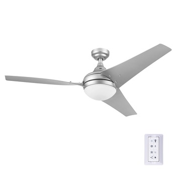 FANS | Honeywell 51802-45 52 in. Remote Control Contemporary Indoor LED Ceiling Fan with Light - Pewter