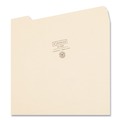 Office Jansan | Smead 10339 1/3-Cut Assorted Tabs 0.75 in. Expansion 100% Recycled Manila Top Tab File Folders - Letter Size, Manila (100/Box) image number 2