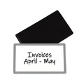Office Jansan | C-Line 87701 Side Load 4.25 in. x 2.5 in. Slap-Stick Magnetic Label Holders - Gray (10/Pack) image number 3