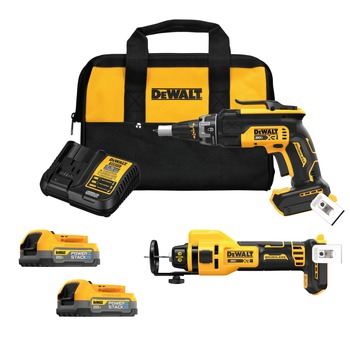 Dewalt 20V MAX Brushless Screwgun and Cutout Kit with 2 Batteries (1.7 Ah)