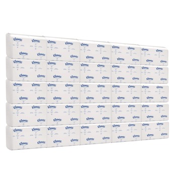 Kleenex 13254 9.4 in. x 12.4 in. Premiere Folded Towels - White (25/Carton)