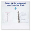 Office Jansan | Avery 05806 1 in. Capacity 8.5 x 5.5 Economy View Binder with 3 Round Rings - White image number 5