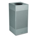 Trash & Waste Bins | Rubbermaid Commercial FGSC14EPLSM 16 gal. Designer Line Silhouettes Steel Waste Receptacle - Silver Metallic image number 0