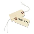  | Avery 12508 6.25 in. x 3.13 in. 11.5 pt Stock Strung Shipping Tags - Manila (1000/Box) image number 1
