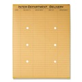  | Quality Park QUA63561 10 in. x 13 in. Two-Sided Five-Column Format String and Button Interoffice Envelopes - Brown Kraft (100/Carton) image number 3