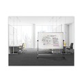 Office & Office Supplies | MasterVision RQR0521 48 in. x 70 in. Earth Silver Easy Clean Mobile Revolver Dry Erase Boards - White/Silver image number 3