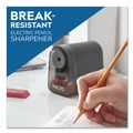 Pencil Sharpeners | X-ACTO 19501X 3.5 in. x 5.5 in. x 4.5 in. AC-Powered Mighty Mite Home Office Electric Pencil Sharpener - Black/Gray/Smoke image number 7