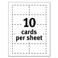 Office Jansan | Avery 05874 Clean Edge 2 in. x 3.5 in. Business Cards - White (10 Cards/Sheet, 100 Sheets/Box) image number 4