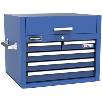 Homak Pro 2 27 in. 5-Drawer Top Chest - Blue