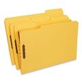  | Universal UNV13528 1/3 Cut Tab Legal Size Deluxe Reinforced Top Tab Folders with Fasteners - Yellow (50/Box) image number 0